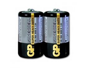 Батарейка солевая GP R20/2SH Supercell (цена за спайку 2 шт)