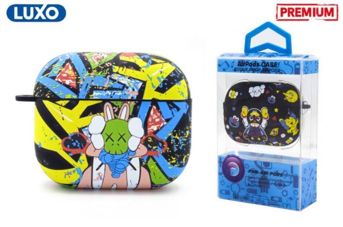 Чехол для наушников LUXO KAWS для Apple AirPods PRO 2 Рисунок A176