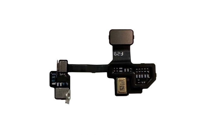 Шлейф с нижним микрофоном и барометром iPhone 15 Plus Оригинал