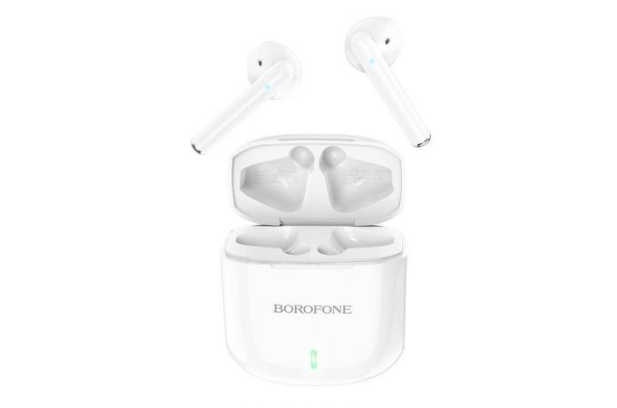 Наушники вакуумные беспроводные BOROFONE BW07 Wide sound true wireless BT Earphone Bluetooth (белый)