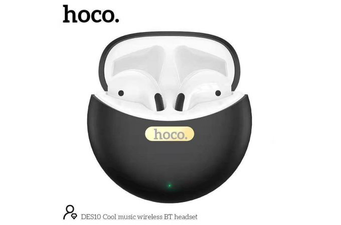 Наушники вакуумные беспроводные HOCO DES10 Cool music wireless BT headset Bluetooth (черный)