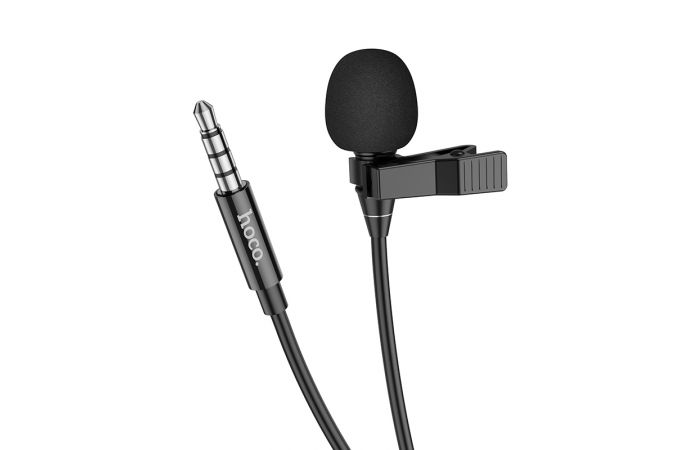 Микрофон проводной петличка HOCO L14 (Jack 3.5, 1.5м)