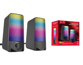 Акустическая система 2.0 HOCO DS14 RGB Rihytmic Spectrum (черный)