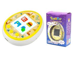 Тамагочи электронный питомец с цветным экраном, стандарт 6 см, питание аккумулятор Type-C (желтый)