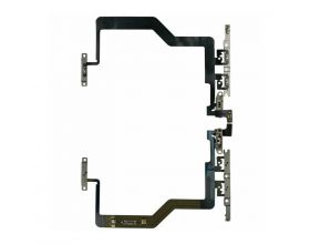 Шлейф для iPhone 12 Pro Max с кнопкой включения + кнопки громкости + металлический фиксатор HQ