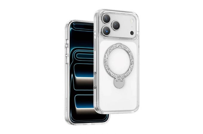 Чехол для iPhone 17 Pro KEEPHONE Shinering (Прозрачный)