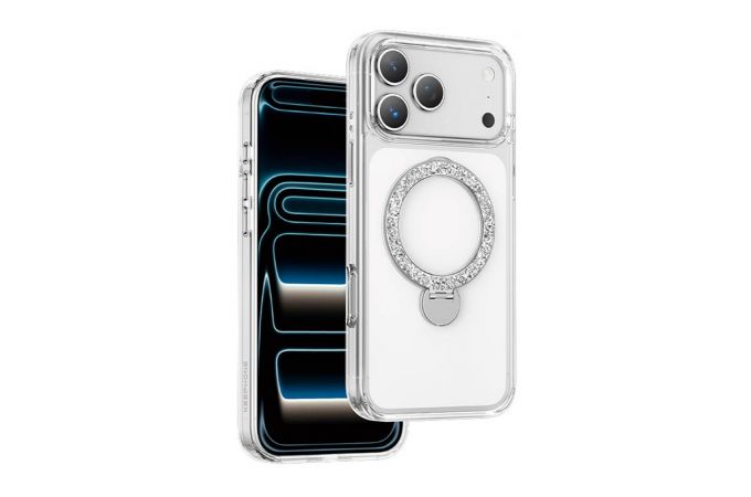Чехол для iPhone 16 Pro Max KEEPHONE Shinering (Прозрачный)