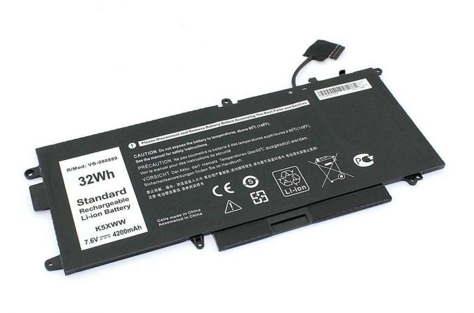 Аккумуляторная батарея K5XWW для ноутбука Dell Latitude 12 5289 7.6V 4200mAh
