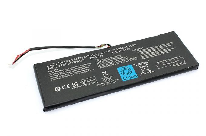 Аккумуляторная батарея для ноутбука Gigabyte P34G v2-3 (GNC-J40) 15.2V 4030mAh