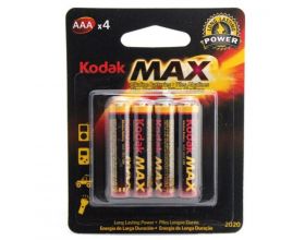 Батарейка алкалиновая Kodak MAX LR03/286 AAA BL4 (цена за блистер 4 шт)