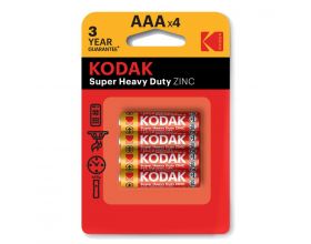 Батарейка солевая Kodak R03/286 AAA BL4 (цена за блистер 4 шт)