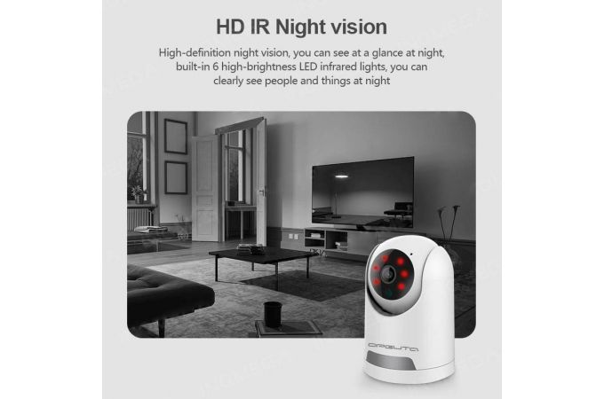 Видеокамера Орбита OT-VNI44 Белая IP-WI-FI (1920*1080, 2Mpix, 3,6мм, пластик)