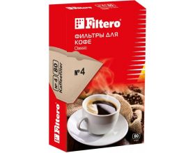 Фильтры для кофе FILTERO Classic №4/80 коричневые