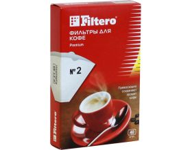 Фильтры для кофе FILTERO Premium №2/40 белые