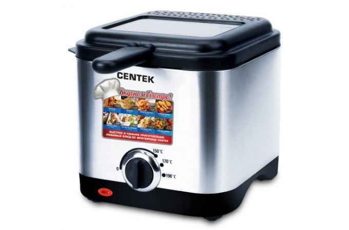 Фритюрница CENTEK CT-1430 1500Вт, 1,5л масла , антипригарная чаша