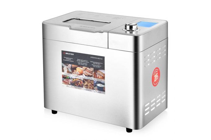 Хлебопечь BRAYER 2702BR нерж 600 Вт, 25программ, 700 и 1000 гр