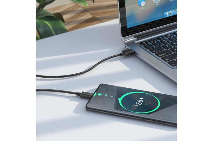 Кабель USB - USB Type-C HOCO X73 (черный) 1м