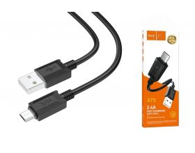 Кабель USB - MicroUSB HOCO X73 (черный) 1м