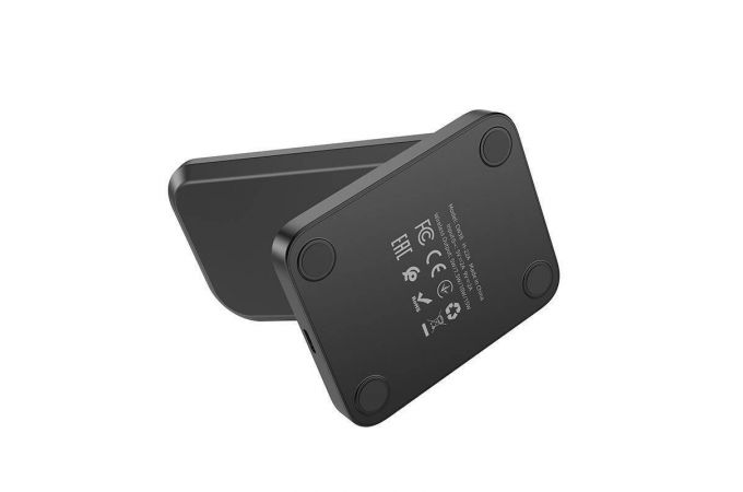 Беспроводное зарядное устройство HOCO CW38 (вертикальное) (черный)