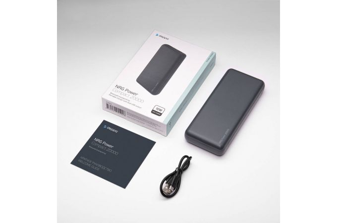 Универсальный дополнительный аккумулятор Deppa (33631) NRG Power 20000 mAh,