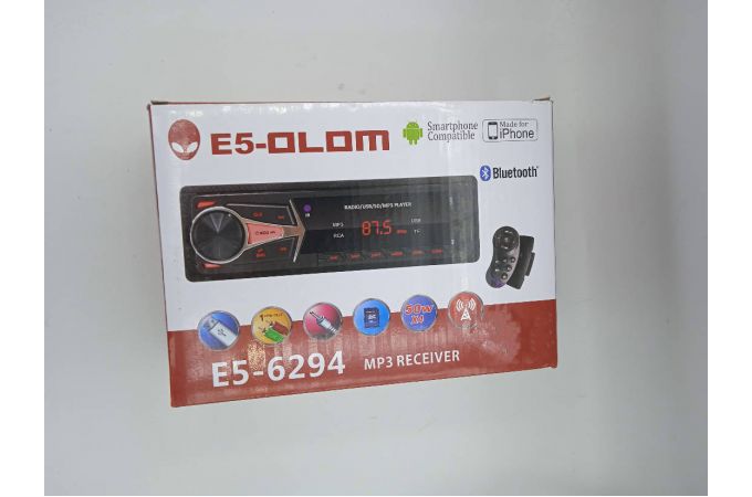 Автомагнитола 6294 1DIN (Bluetooth, FM, AUX, USB, SD, Пульт ДУ на руль, провода для подключения) (УЦЕНКА! ПОСЛЕ РЕМОНТА)