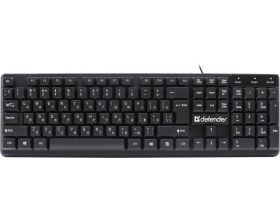 Клавиатура проводная Defender Symbol HB-559 RU черный 104 клавиши / кабель 1,5м