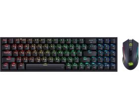 Игровой набор Redragon S136 RU беспроводной / черный / BT/2.4G/ провод/ RGB/ Pixart P3104