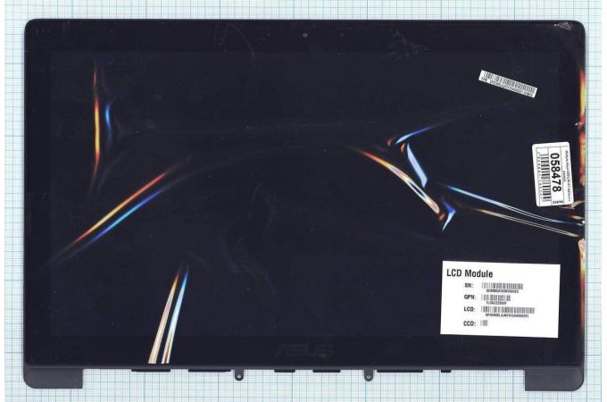 Модуль (матрица + тачскрин) Asus N501JW-A1 черный с рамкой