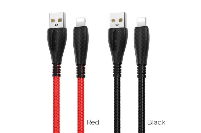 Кабель USB - Lightning BOROFONE BX38, 2,4A (красный) 1м