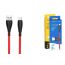 Кабель USB - MicroUSB BOROFONE BX38 2,4A (красный) 1м (в оплетке)