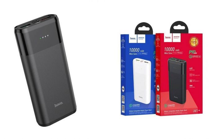 Универсальный дополнительный аккумулятор Power Bank HOCO J61 (10000 mAh) (черный)