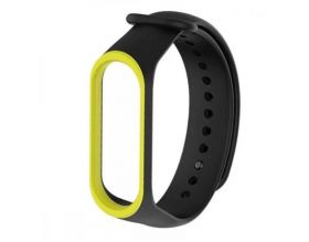 Ремешок силиконовый для XIAOMI MI Band 5  2 цвета черный-зеленый