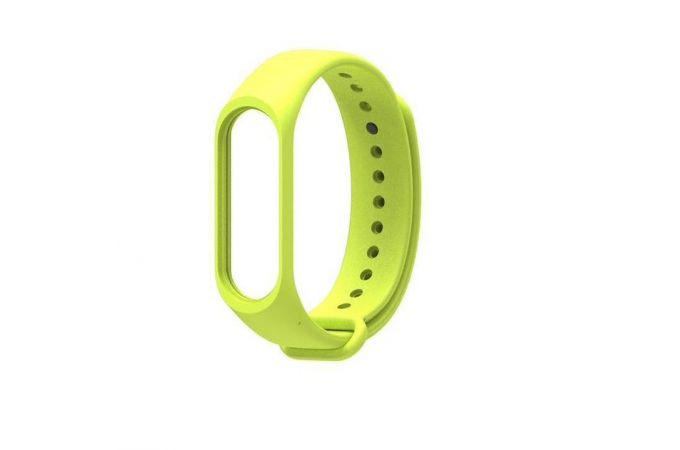 Ремешок силиконовый для XIAOMI MI Band 3/MI Band 4 цвет светлозеленый