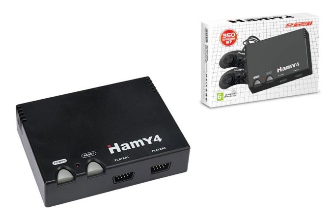 Игровая Приставка "Hamy 4" 16+8 Bit Classic 350 встроенных игр Черная