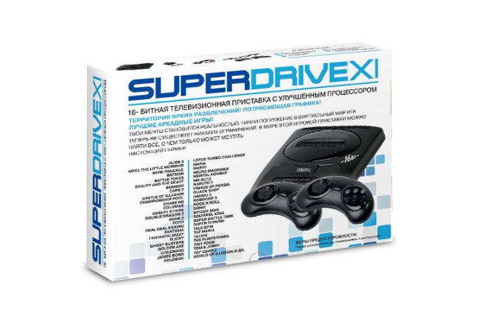 Игровая приставка Super Drive 11 16 Bit (95 встроенных игр, хит продаж, МК3U Марио Танки)