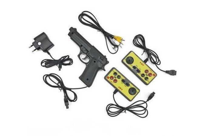 Игровая Приставка 8-Bit (коробка в стиле "Junior 2 Classic") 300 встроенных игр + пистолет