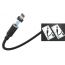 Кабель USB - Lightning EZRA DC39, 3A (магнитный) (черный) 1.2м