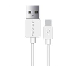 Кабель USB - USB Type-C SENDEM M2 2.4A (белый) 1м