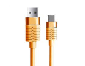 Кабель USB - USB Type-C SENDEM M6, 2.4A (оранжевый) 1.2м