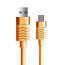 Кабель USB - USB Type-C SENDEM M6, 2.4A (оранжевый) 1.2м