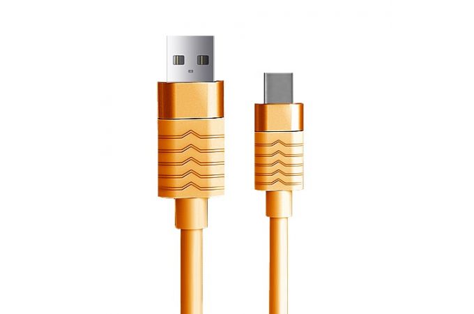 Кабель USB - USB Type-C SENDEM M6, 2.4A (оранжевый) 1.2м