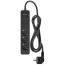 Сетевой фильтр с USB зарядкой HARPER UCH-315 Black 3xUSB порта, 3хрозетки, длина 1.5м, 3680W (16A)