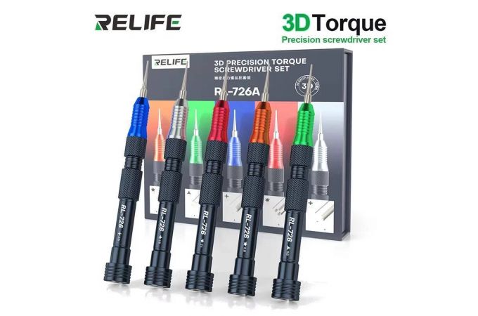 Набор отверток Relife RL-726A 3D (динамометрические)