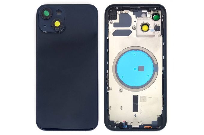 Корпус для iPhone 13 (черный) CE (литое стекло + магнит)