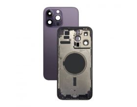 Корпус для iPhone 14 Pro Max Deep Purple (фиолетовый) (литое стекло + магнит)
