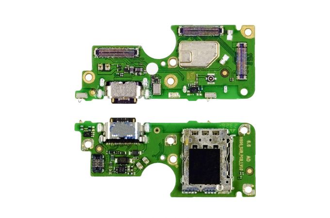 Шлейф для Infinix Zero 30 4G/ 5G (X6731B/ X6731) с разъемом зарядки + Sim (плата)