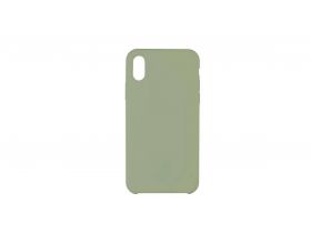Чехол для iPhone ХS Max Silicone Case Soft Touch (серо-зеленый)
