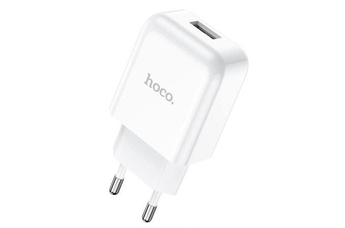 Сетевое зарядное устройство USB HOCO N2 Vigour single port 2400mAh (белый)