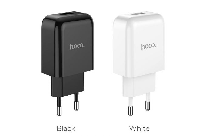 Сетевое зарядное устройство USB HOCO N2 Vigour single port 2400mAh (белый)