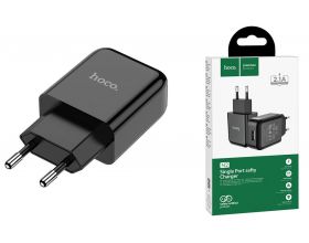 Сетевое зарядное устройство USB HOCO N2 Vigour single port 2400mAh (черный)